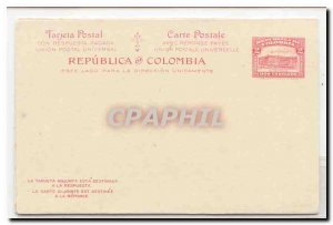 Colombia postal card # 21 Msg & reply MINT (whole postal stationary Colombia)