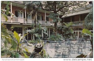 Louisiana New Orleans Patio Of Brennans French Restaurant 1968