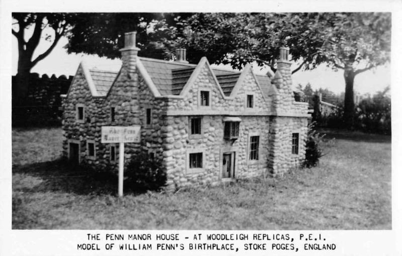 Woodleigh Replicas PEI Canada Penn Manor House Real Photo Postcard JE229139