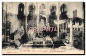 Old Postcard Pierre Loti Rochefort House The mosque right