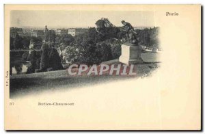 Old Postcard Paris Buttes Chaumont