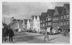 Bergen Norway Tyskebryggen Real Photo Vintage Postcard JF685950