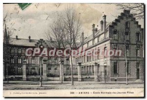 Old Postcard Amiens Normal School Of Young Girls