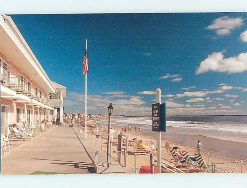 Unused Pre-1980 MOTEL SCENE Wells Beach Maine ME HJ8634