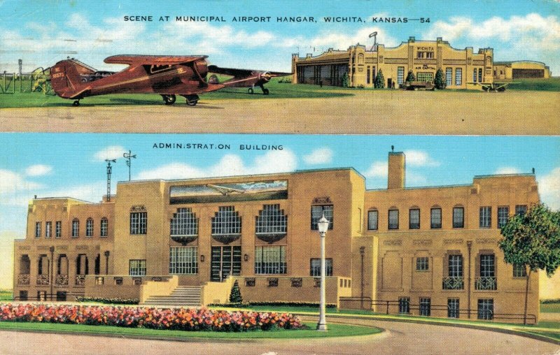 USA Scene At Municipal Airport Hangar Wichita Kansas 03.78