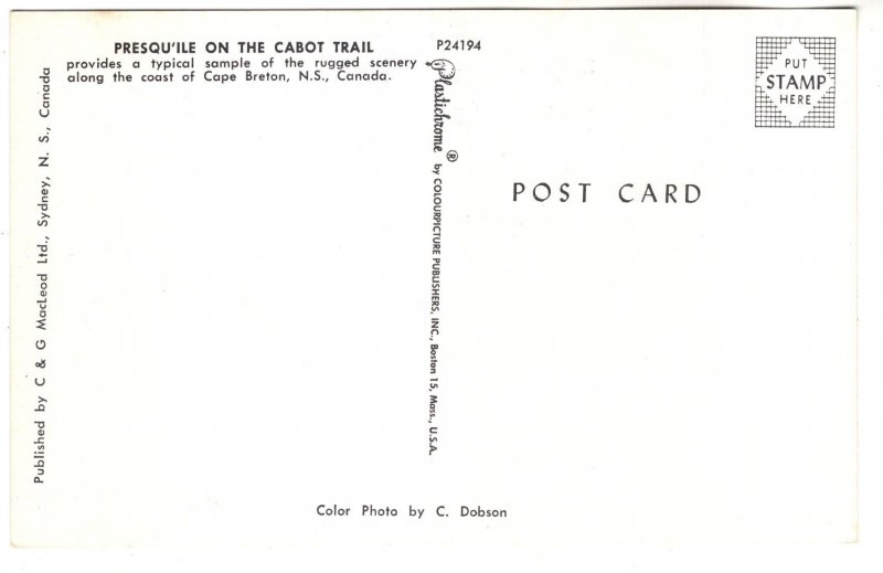 Presqu'ile, Cape Breton, Nova Scotia