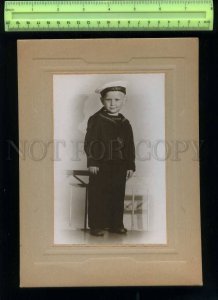 229632 USSR carnival boy Pacific Ocean Fleet sailor OLD photo