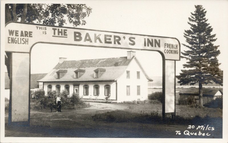 The Baker's Inn Chateau-Richer QC Quebec RPPC Weonit Studio Postcard F57