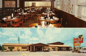 HOLLYWOOD, FL Florida  STAGECOACH INN RESTAURANT & Interior  ROADSIDE   Postcard
