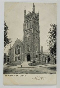 Philadelphia First M.E. Church Germantown c1900s Postcard S6