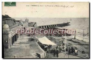 Postcard Ancient Pornic L Inf The Beach of the Noveillard