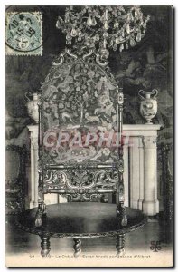 Old Postcard The castle Pau Screen embroidered by Jeanne d & # 39Albret