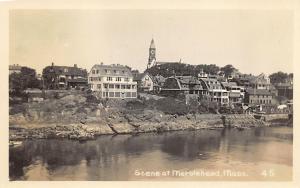 Marblehead MA Lee Street Shorefront View #45 RPPC