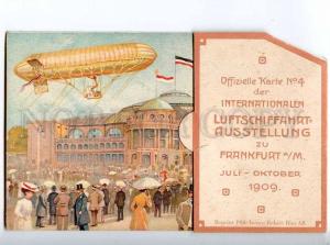 214247 GERMANY dirigible exhibition reprint 1980 Mechanical PC