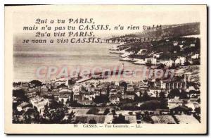 Old Postcard Cassis Vue Generale