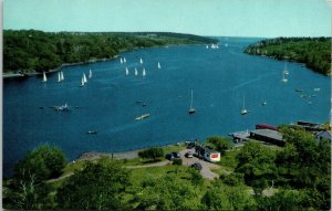 Northwest Arm Halifax Nova Scotia Canada VTG Postcar UNP Unused Mirro-Krome 