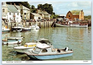 PADSTOW HARBOUR, Cornwall England UK ~ Boats TRI STAR c1990s ~ 4x6 Postcard