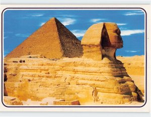 Postcard The Great Sphinx And Keops Pyramids, Giza, Egypt