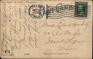 Tulsa IT Oklahoma OK Oil Refinery c1910 Postcard