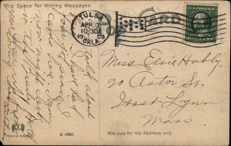 Tulsa IT Oklahoma OK Oil Refinery c1910 Postcard