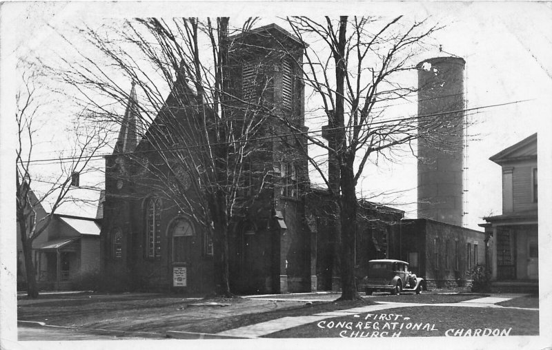 G70/ Chardon Ohio RPPC Postcard c1940s First Congregational Church 10 ...