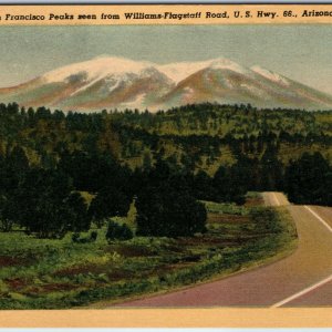 1945 Williams Flagstaff Rd, AZ Hwy Route 66 Roadside San Francisco Peaks PC A248