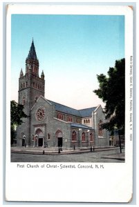 c1905 First Church of Christ Scientist Concord New Hampshire NH Vintage Postcard