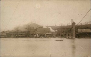 Old Mill Factory Buildings Pennsylvania? Unidentified c1910 Real Photo Postcard