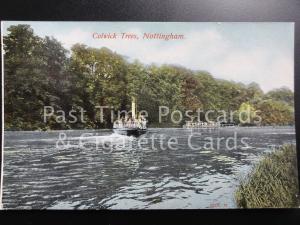 c1912 Nottinghamshire: Colwick Trees, Nottingham, showing Steam Boat