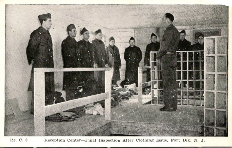 New Jersey Fort Dix Reception Center Final Inspection After Clothing Issue