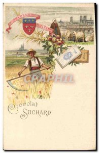 Old Postcard Chocolate Suchard Orleans Advertisement