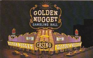 Nevada Las Vegas Golden Nugget Gambling Hall At Night