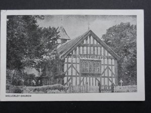 Shropshire MELVERLEY CHURCH - Old Postcard