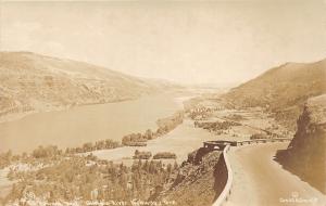 Columbia River Highway~Rowena Point View of Valley~c1920 RPPC-Postcard