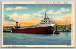SS  Lemoyne      Boat on the Great Lakes   Postcard
