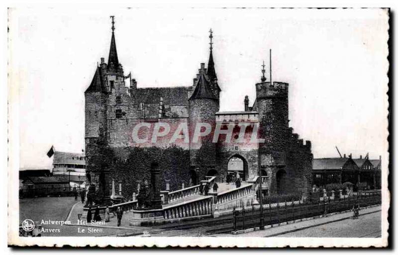 Old Postcard Antwerpen Het Steen Antwerp Steen