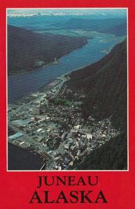 Alaska Juneau Aerial View Looking North 1988