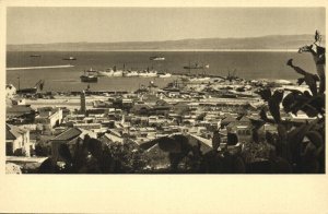 israel palestine, HAIFA, Harbour Panorama (1930s) Benor-Kalter Postcard