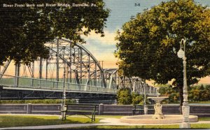 Pennsylvania Danville River Front Park and River Bridge