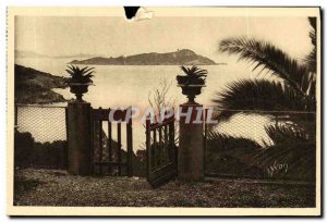 Old Postcard The Îles d'Hyères views of the Presquile Gien