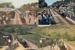Ravenglass & Eksdale Railway Dalegarth Booking Office Cafe 4x Postcard s