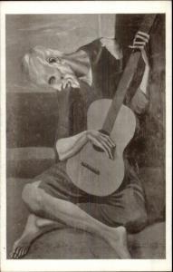 Pablo Picasso Le Guitariste Postcard myn