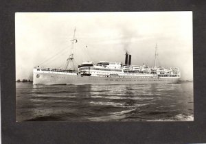 M. S. MS Sibajak Ship Rotterdam Lloyd Real Photo RPPC Postcard Steamer Steamship