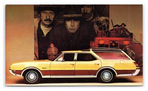 Postcard 1969 Oldsmobile Vista-Cruiser Schyve Motors NY Dealer Card