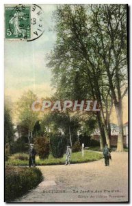 Poitiers Old Postcard The garden plants (post postman)