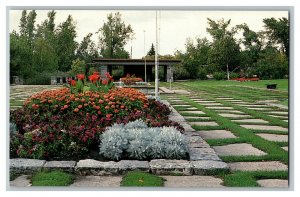 International Peace Garden Upper Terrace Vintage Standard View Postcard