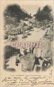 Old Postcard Cauterets waterfall manhourat