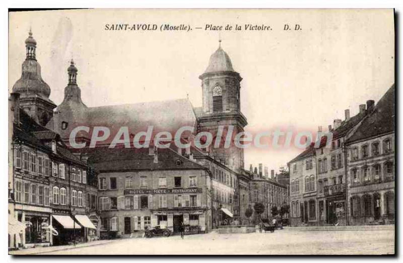 Postcard Old Saint Avold Place Of Victory