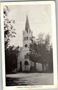 Lutheran Church, Freeman SD Vintage Postcard C04