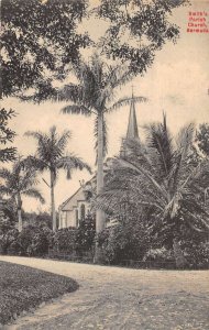 Hamilton Bermuda Smith's Parish Church Vintage Postcard AA30027